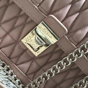 Furla Pink Shoulder Bag with Chain Strap
